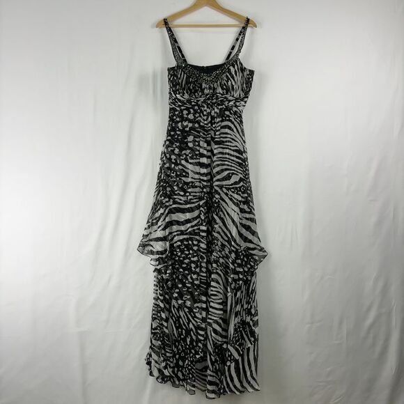 Rickie Freeman for Teri Jon Dresses & Skirts - Rickie Freeman for Teri Jon Teri Jon Black White Silk Gown